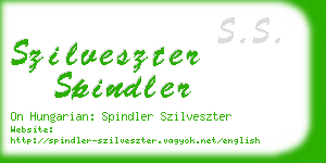 szilveszter spindler business card